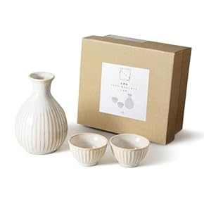 豊前上野焼　珍しい藁白釉　渡髙久　酒器セット　徳利1　お猪口2 豊前上野焼 珍しい藁白釉 渡髙久 酒器セット 徳利1 お猪口2