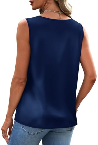 Sipaya Silk Satin Tank Tops for Women - $6.99 with code 6I983WQ2