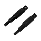 2Pcs Hex Key Adapter for HVAC Service Ratcheting Wrench, 1/4-Inch Square to 3/16 and 5/16-Inch Hex,