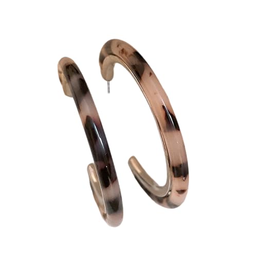 Boucles d'oreilles rondes en C pour un usage quotidien et le style des femmes à la mode