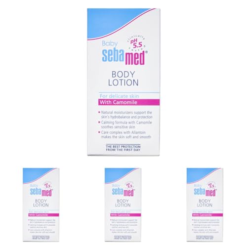 Image of Sebamed Baby Body Lotion 50 ml|Ph 5.5|Camomile & Allantoin| Dermatalogically tested| Sensitive skin (Pack of 4)