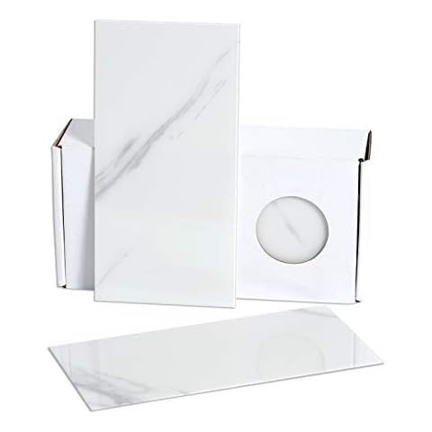 BeNice Stick on Subway Tiles for Kitchen Tile Stickers,Self Adhesive Bathroom Panels for Walls Waterproof Marble Tiles(23pcs,White) Cover