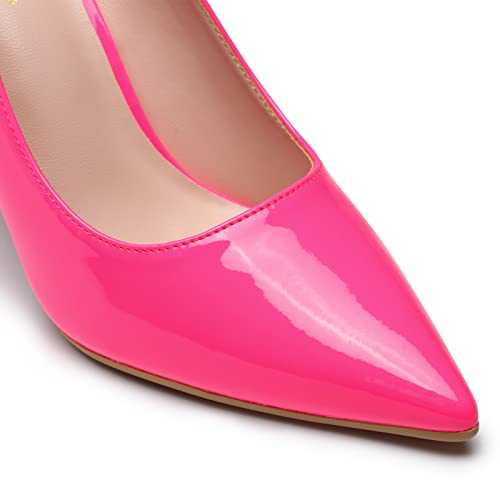 Image of Elisabet Tang High Heels, Womens Pointed Toe Slip on Stilettos Party Wedding Pumps Basic Shoes
