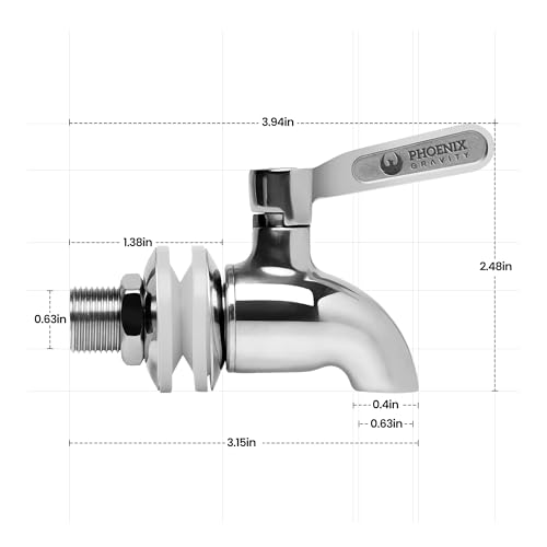 Filtro de agua compatible con Berkey Waterdrop Purewell grifo Phoenix Gravity 3
