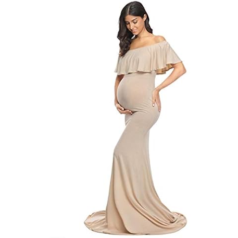 Glampunch Off Shoulder Maternity Dress Cover