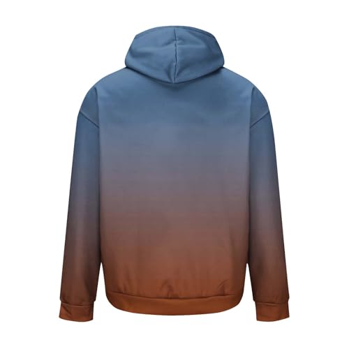 Hooded Sweatshirt for Men Lightweight Gradient Color Pullover Long Sleeve Winter Causal Hoodie Fall Outdoor Streetwear3