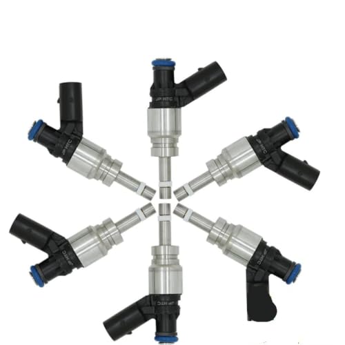 Inyectores 06E906036F con boquillas de alta resistencia para el flujo estable de gasolina en S5 S6 2