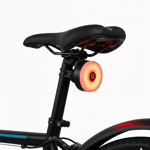 Genérico Luz Trasera Impermeable para Bicicleta con 5 Modos, Totalmente Homologado, Luces LED Recargable USB con Accesorios, 20 Lúmenes, 16 LED, Color Negro.