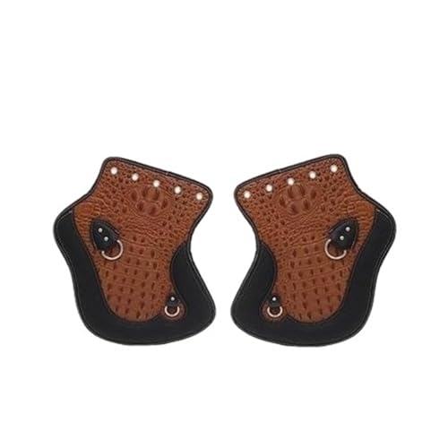 Protector térmico de escape para moto solución antiescaldaduras con cubierta de silenciador marrón