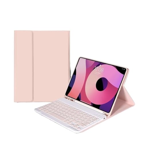 Étui de protection clavier magnétique QWERTY rose iPad Air 11