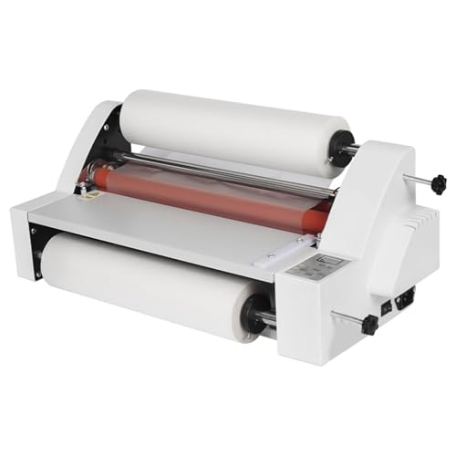 vanenferse Maquina Laminadora De Escritorio Laminador Película Eléctrica Plastificadora Máquina Laminadora Térmica En Frío De Doble Cara Pantalla Digital, para Comercial En Oficina Escuela