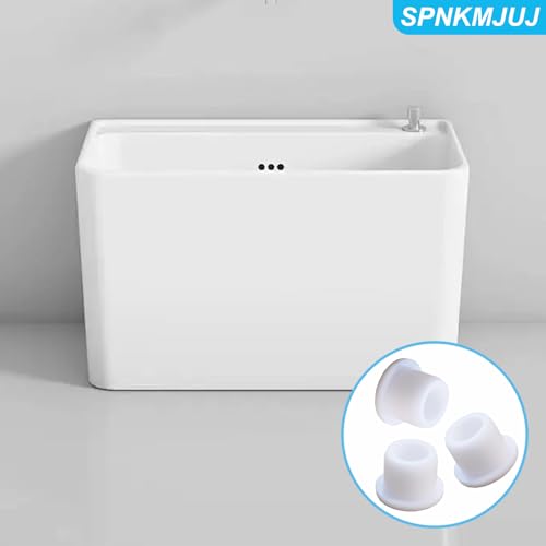 Image of 12 PCS Bathtub Jet Covers Silicone Hole Plug White Tube Plugs Waterproof Bathtub Plug Fit for 12mm Bathtub Hole