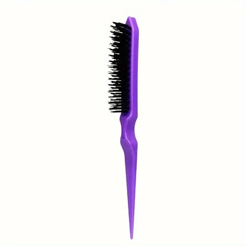 IMAXWAVE Brosse professionnelle – Peigne à queue avec pointes pour créper et coiffer – Brosse anti-frisottis – Brosse stylisante – Distribue les huiles naturelles, idéale pour donner du volume, légère
