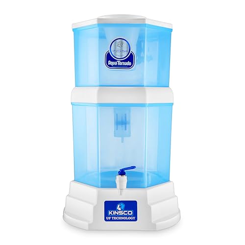 Kinsco Aqua Tornado Gravity Water Purifier | UF Ultra Mesh Technology | Chemical-Free, Easy to Use Water Filter for Home & Office (20 Litre) view 1