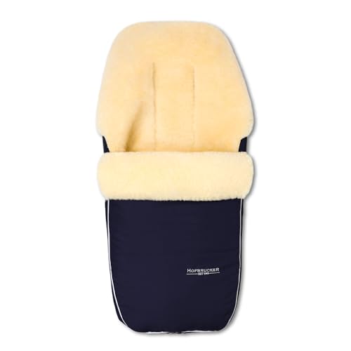 Hofbrucker seit 1948 Saco portabebés (piel de cordero) Polaris Azul Oscuro Única