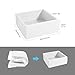 ENMOGO Foam Ball Pit for Toddlers Kids Square Soft Ball Pool Ideal Gift Play Toy for Children Kiddie Pools - White