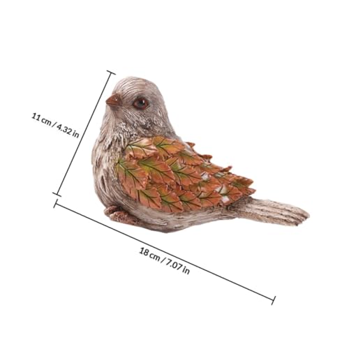 Statue d'oiseau en résine stable pour bureau et décoration d'intérieur