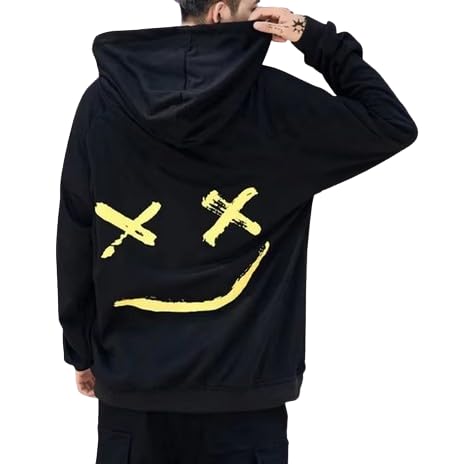 Sweat à capuche Smile X_X en coton doux et confortable