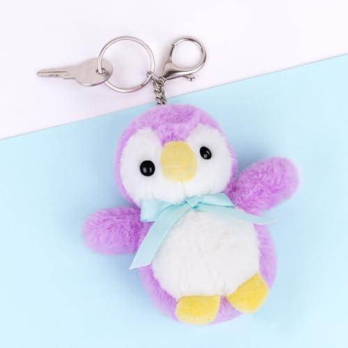 Image of Mirada Penguin Plush Keychain Soft Toy | Mini Plush Toy Bag Charm for Kids & Girls | Cute Soft Toys, Mini Soft Toys, Stuffed Animals, Gift Item, Funny Toy, Party Favors & Return Gifts | 11cm