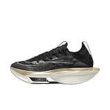 Nike Alphafly 2 Women's Road Racing Shoes (DN3559-003, Black/Sail/Metallic Gold Grain) Size 8