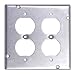 Steel City RSL-13 Outlet Square Box Cover, 4-11/16 in L x 4-11/16 in W, Steel