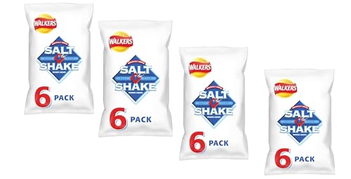 4 pack - Walkers Salt and Shake Multipack Crisps, 6x24g | By Ideaonic