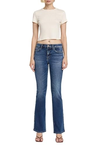 Vervet Denim - High Rise Full Length Bootcut Jeans - T6137