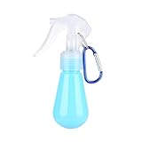 Color del gancho: aleatorio Embotellado separado Botella de aerosol recargable Atomizador de humedad Maquillaje Mosquetón Gancho Contenedor (verde)