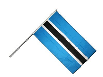 Drapeau Botswana sur hampe 60x90 cm pavillon officiel pour mât de cérémonie