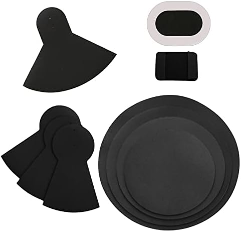 Arborea Drum Mute Pads 10pcs Drum Practice Mute Rubber Pads 12, 13, 14, 16", Hi-Hat & 3 Cymbal Mutes Musical Instruments Accessory