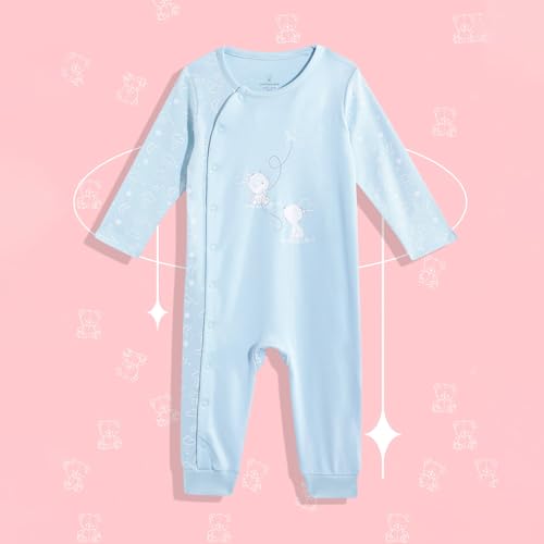 Image of Mothercare Baby Romper Sleepsuit Autumn Print Full Sleeve Pink