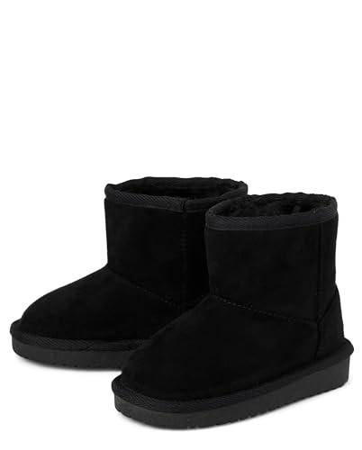 The Children's Place,Baby Girls and Toddler Classic Ankle Boots, Faux Fur Lined,Toddler,10 - image 2
