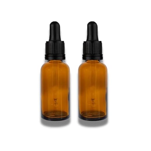 DEUX 20ml Ambre Brun bouteilles en verre avec compte-gouttes Pipettes