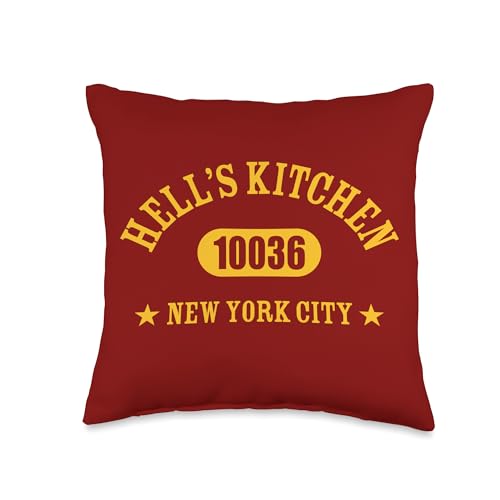 HELL’S KITCHEN 10036 NEW YORK CITY / NYC Athletic Design Throw Pillow