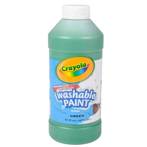 Image of Crayola Washable Paint, Green, 16oz