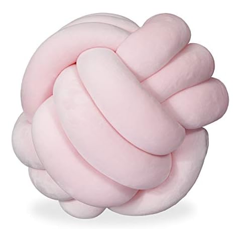 Coussin noué Relaxdays, Rose Cover