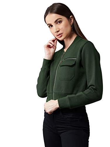 Image of Miss Olive Women's Relaxed (MOAW19JKT03-20-48 Green XL)