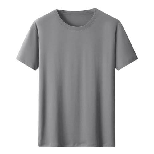 Men's Cotton T-Shirt, Moisture Wicking Cotton Tee Undershirts, Regular Fit Workout Short Sleeve Tops Tag Free Tees3
