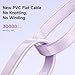 mcdodo iPhone Cable Lightning Fast Charger Flat Wire 90 Degree Right Angle Elbow for iPhone 14/13/12/11/Pro/Pro Max/Xs Max/X/XS/XR/8/8Plus/7/7Plus/iPod（Purple,4ft）