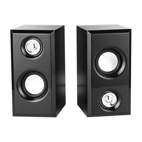 USB Wireds Wood Speaker Subwoofer Sound Box 3.5mm Input USB Power