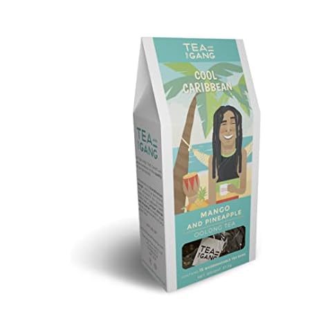 Cool Caribbean - Mango and Pineapple Oolong Tea Retail Pack | 15 Premium Tea Bags Cover