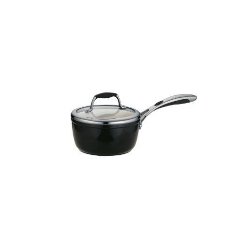 Image of TRAMONTINA Fusao Healthy Triply Ceramic 16cm /2.1L Sauce Pan with SS 304 lid | Non Toxic (PFAS /PTFE /PFOA Free) Milk Pan /Tea Pan | Induction Friendly | Stay Cool Handle I 10 Year Warranty*
