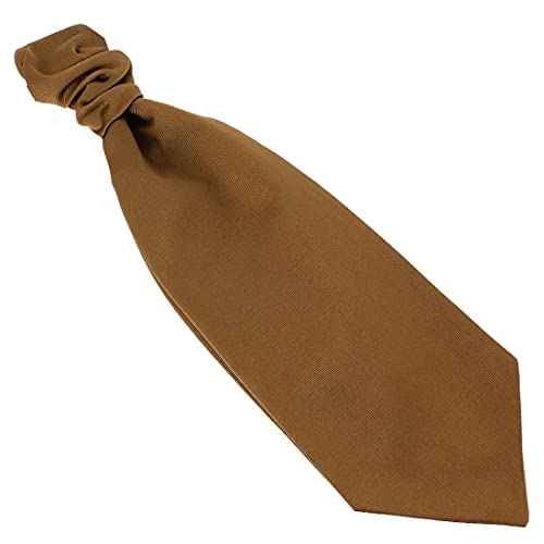 Lavallière en soie marron cigare Figaro pour un costume de mariage élégant
