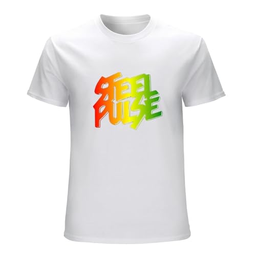Photo de Men's Elaborate P Steel Pulse Shirt Roots Reggae Musical Band Steel Pulse T-Shirts White XXL