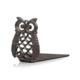 Linton-Cute Owl Iron Door Stop - Heavy Duty Door Stop, Fun Door Stoppers & Functional with Anti-Slip Base - Ideal for Home & Office (Wall Protector Provided)