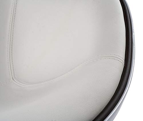 Poltroncina Girevole 360° in Finta Pelle e Abs