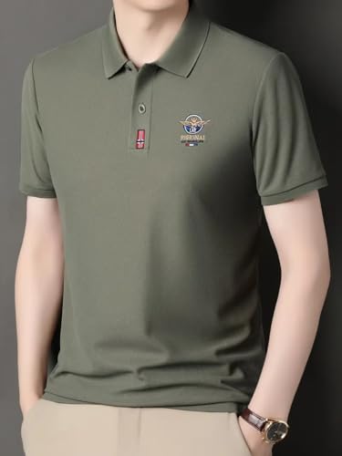 Image of GLASGO Men's Premium T-Shirt | Stylish Polo Tee for Men | Casual & Comfortable Fit 75% Cotton, 25% Blend Regular Fit | Trendy Men's TEE-Shirt | Polo