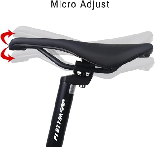 PLATTBK Bike Seat Post Extra Long 440mm (17.3inch) Aluminum Alloy Replacement Bicycle Seatpost 25.4/27.2/28.6/30.9/31.6mm for BMX Rock MTB Ebikes (28.6mm)