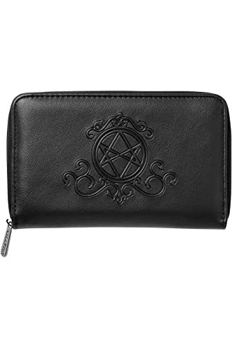 Killstar Spellcaster Embossed Pentagram Gothic Witchcraft Zip Wallet