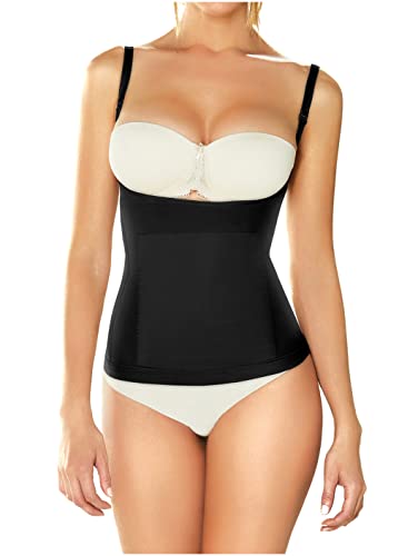 DIANE & GEORDI 2205 Torsette Shapewear for Women | Cinturilla Moldeadora Black